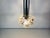 Metal 1960s Kinkeldey Crystal Ice Glass Pendant Lamp, Germany For Sale - Image 7 of 9