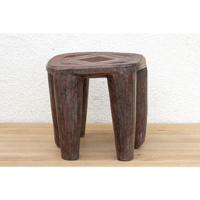1950s Nupe Carved Stool With Six Legs For Sale - Image 5 of 9
