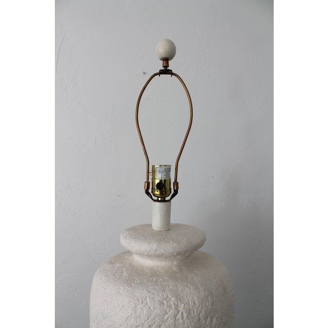 Sculpture Materials Vintage 80's Plaster Floor Lamp For Sale - Image 7 of 7