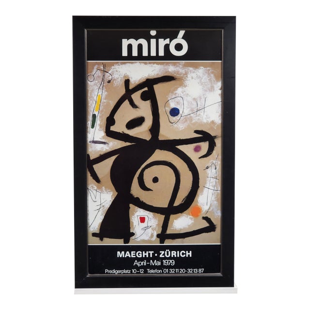 1979 Joan Miró Galerie Maeght Limited Edition Offset Lithograph For Sale