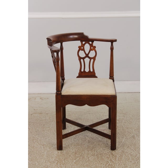 Age: Approx: 30 Years Old Details: 18th Century Design Chippendale Style Traditional Style Stretcher Base Frame Quality...