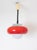 Metal Red Jadran Pendant by Harvey Guzzini For Sale - Image 7 of 7