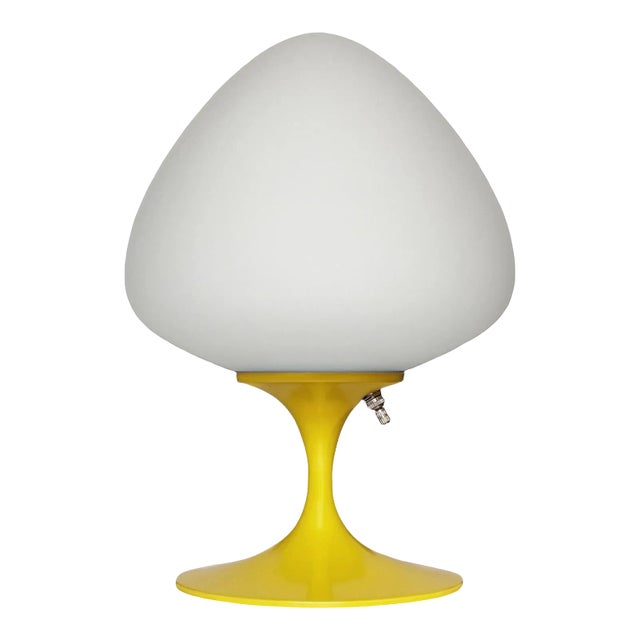 Stemlite Table Lamp by Designline in Lemon Yellow, Mid-Century Retro Style For Sale