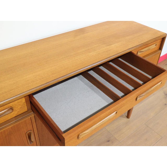Mid Century Modern Vintage Teak Credenza Sideboard by Gplan Danish Style For Sale - Image 12 of 14