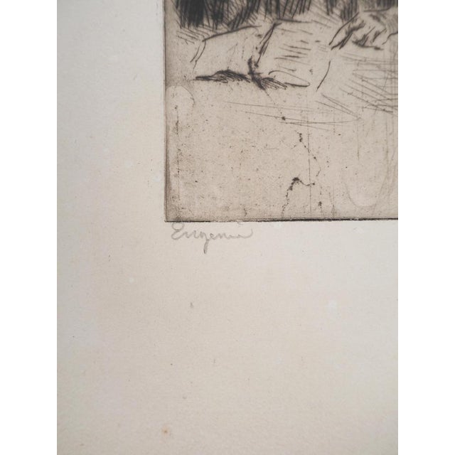 Maximilien Luce, Woman Reading (Eugénie), 1895, Original Signed Etching For Sale - Image 5 of 6