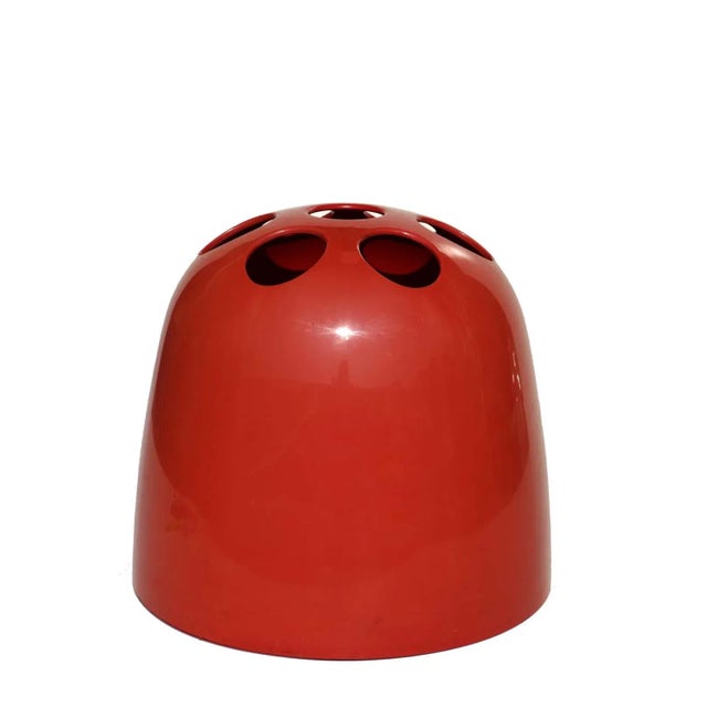 1970s Dedalo Red Umbrella Stand by Emma Gismondi Schweinberger for Artemide, 1976 For Sale - Image 5 of 5