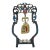 Vintage Italian Handmade Genuine Silver Ritual Chinese Bell With Stand by Etruria of Florence, 1980s Solid 800 Silver Chinoiserie Sculpture For Sale