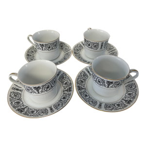 Vintage Coventry Fine China Japan Laurent 653 Cups & Sauces S-4