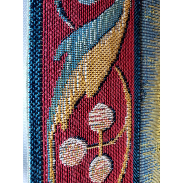 Vintage French Gobelin Style "Les Chevaliers De La Table Ronde" After William Morris Tapestry For Sale - Image 9 of 14