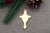 Crucifix Pendant in 19.2k Gold For Sale - Image 5 of 6