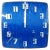 Space Age Wall Clock in Electric Blue Acrylic from Iskra, Former Yugoslavia, 1970s For Sale - Image 11 of 11