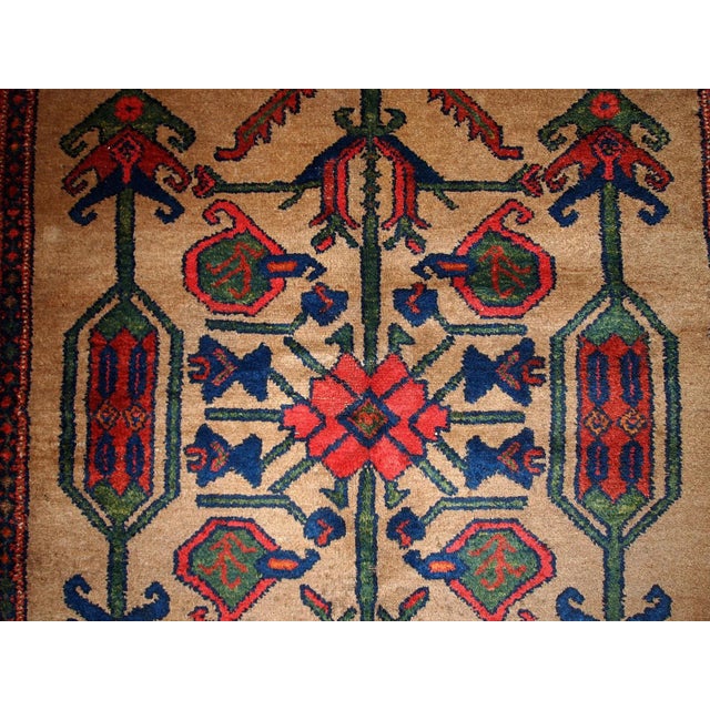 1900s Handmade Antique Persian Kurdish Rug 4' X 6' For Sale - Image 4 of 7