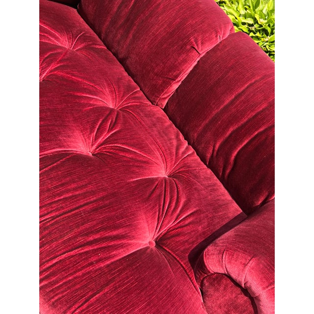 Red 1970s Italian Postmodern Marshmallow Sofa After Steve Chase For Sale - Image 8 of 11