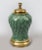 French Green Enamel and Brass Lamp For Sale - Image 4 of 5