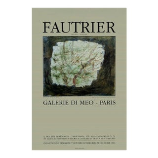 Fautrier - Exhibition Poster Galerie Di Meo - 1986 1986 For Sale
