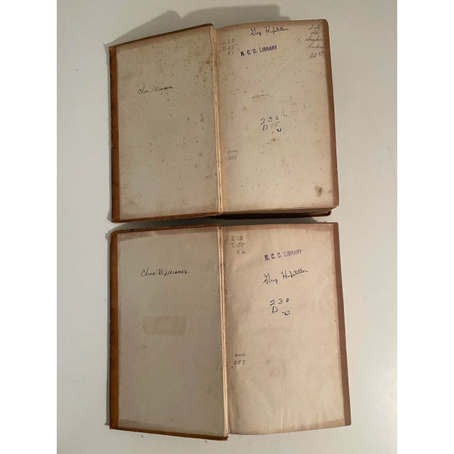 Antique Leather Books - Set of 2 - 1840 - Theology by John Dick For Sale In Philadelphia - Image 6 of 10