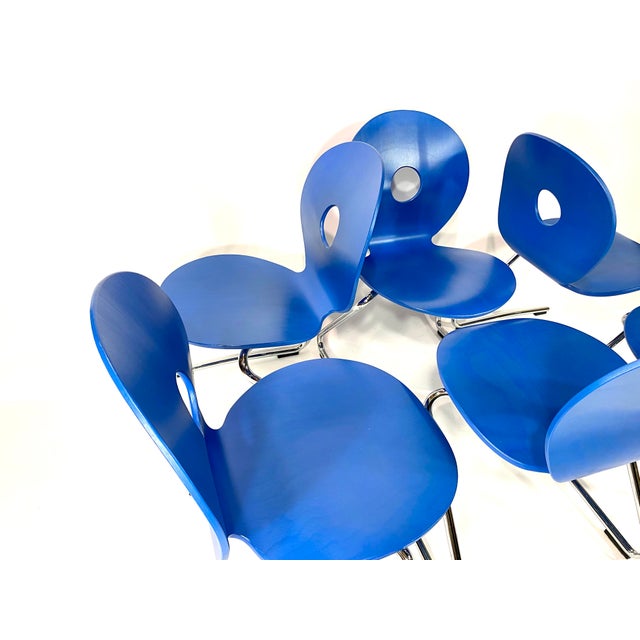 Pantoflex Cantilever Chairs by Verner Panton for VS, 1990s, Set of 6 For Sale - Image 11 of 18