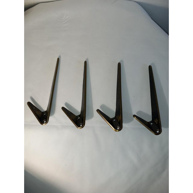 Austrian Brass Cloakroom Hooks from Hertha Baller, Set of 4 For Sale - Image 6 of 7