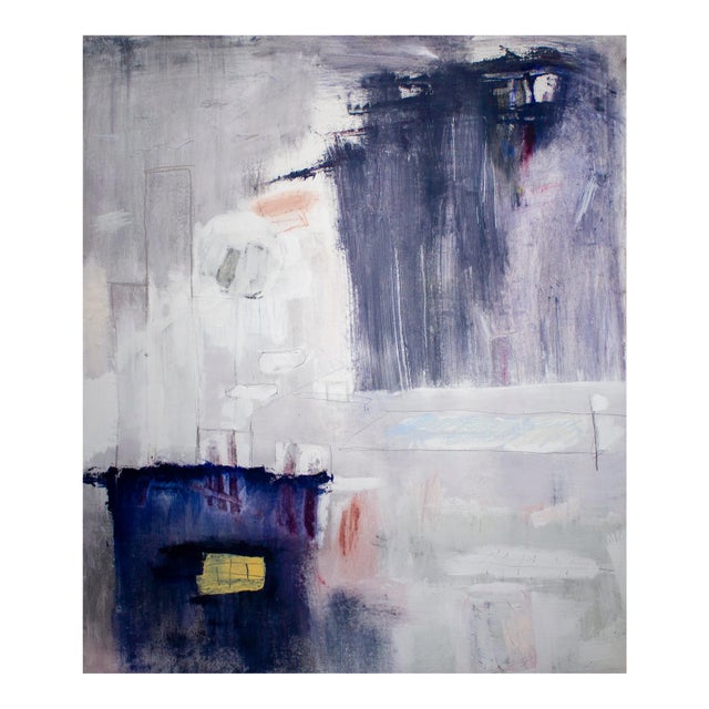 "Those Late Kensington Nights" Contemporary Abstract Painting by Brian Jerome For Sale