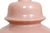 Contemporary Pink Ceramic Temple Jar Table Lamps, a Pair For Sale - Image 3 of 6