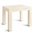 Contemporary AERIN Faux Shagreen Chess Side Table, Cream For Sale - Image 3 of 3