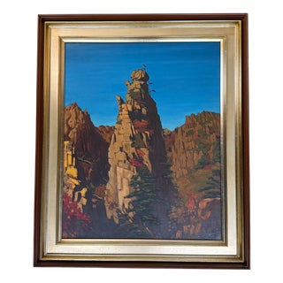 Park Jeon-Yeol, Mount Kumgang, 1961, Oil on Canvas For Sale