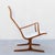 Vintage bentwood “Heron” lounge chair in oak and boucle, designed by Mitsumasa Sugasawa in 1966 and produced in Japan by...