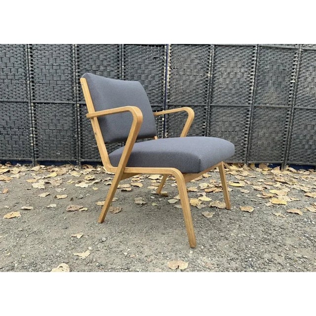 Bauhaus Easy Chair by Selman Selmanagic for VEB Deutsche Werkstätten Hellerau, German USSR, 1950s For Sale - Image 13 of 13