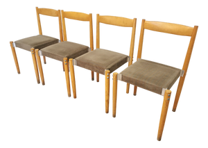 Vintage Dining Chairs by Miroslav Navratil, Former Czechoslovakia, 1970s, Set of 4