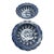 Rare Pair of 18th Century Chinese Export Blue and White Scalloped Bowls Long Eliza Motif For Sale