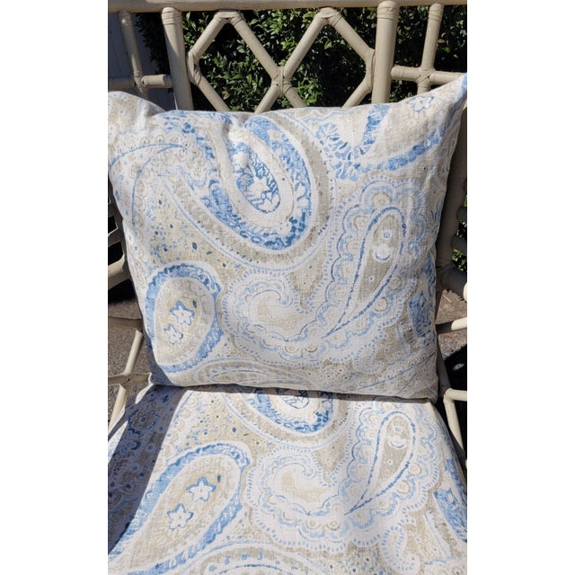 1970s Pair of Attributed Ficks Reed Rattan Wingback Chairs For Sale - Image 9 of 12