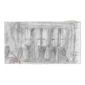 1966 Edgar Yaeger French Interior Drawing