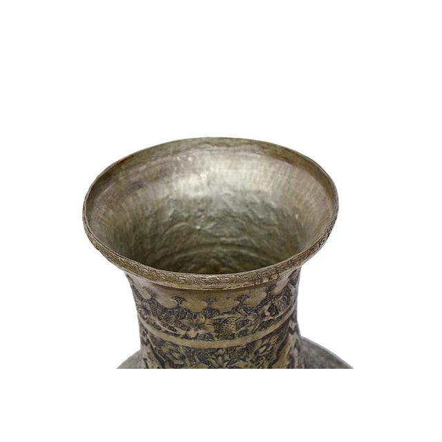 Copper Vase with Engraving, 1940s For Sale - Image 10 of 12