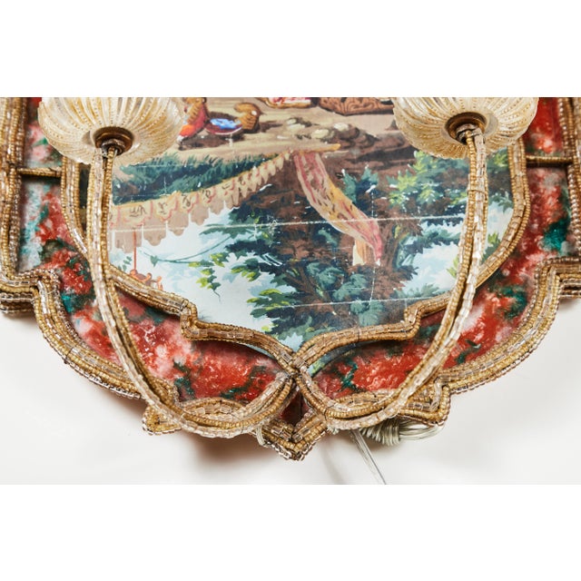 1930s Suite of Italian Chinoiserie Sconces - A Pair For Sale - Image 11 of 11