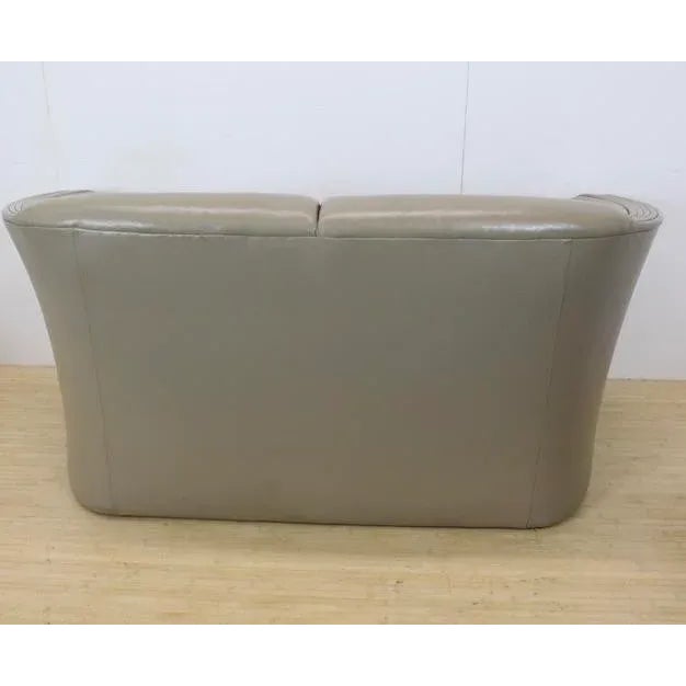 Animal Skin Patrician Furniture Leather 3 Piece Loveseat Set For Sale - Image 7 of 10