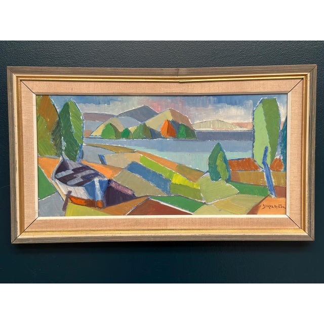 Yngve Andersson, Fractured Horizon, 1960s, Oil on Canvas For Sale - Image 13 of 17