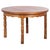 Brutalist Round Oak Dining Table with Three Extension Leaves, Denmark, 1960s For Sale - Image 11 of 11