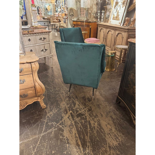 Pair of Italian Marco Zanuso Manner Club Chairs For Sale - Image 4 of 7