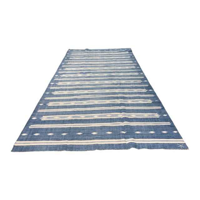 This 6x13 vintage Dhurrie runner rug is an exciting new curation from Rug & Kilim’s latest acquisition of rare and...