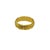 Traditional Mid‑Century 18k Gold Floral Vine Relief Band Ring, Size 8 For Sale - Image 3 of 3