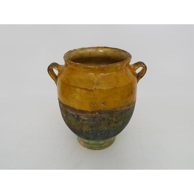 Yellow Glazed Preserve Jar, Pyrenees, Southwest France, 19th Century For Sale - Image 4 of 11