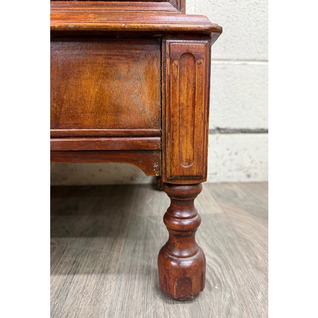 Brown Vintage Georgian Revival Mahogany Cabinet For Sale - Image 8 of 12