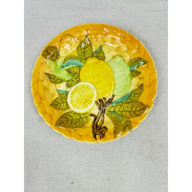 Spanish Vintage Ceramic Decorative Plate For Sale - Image 3 of 9