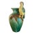 1950s Italian Majolica Coastal Parrot Vase - Hand Painted Ceramic For Sale