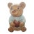 Vintage Teddy Bear Blue Sweater Ceramic Cookie Jar by Merlot Poppytrail For Sale