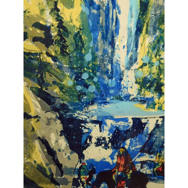 1980s Earl Biss" Walking Upon the Thundering Waters St Ii" Hand Signed Framed For Sale - Image 5 of 7