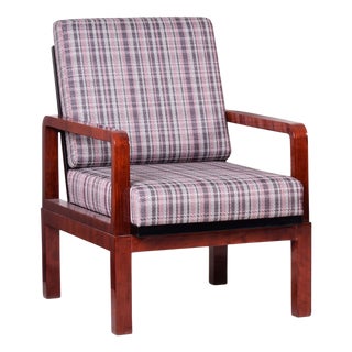 Art Deco Armchair, Czech, 1930s For Sale