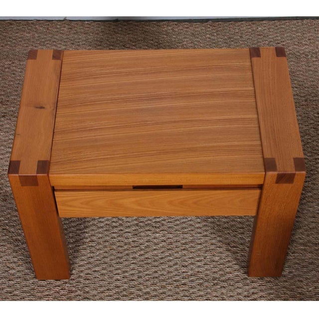 Elm Bedside Tables from Monopoly, 1980s, Set of 2 For Sale - Image 3 of 7