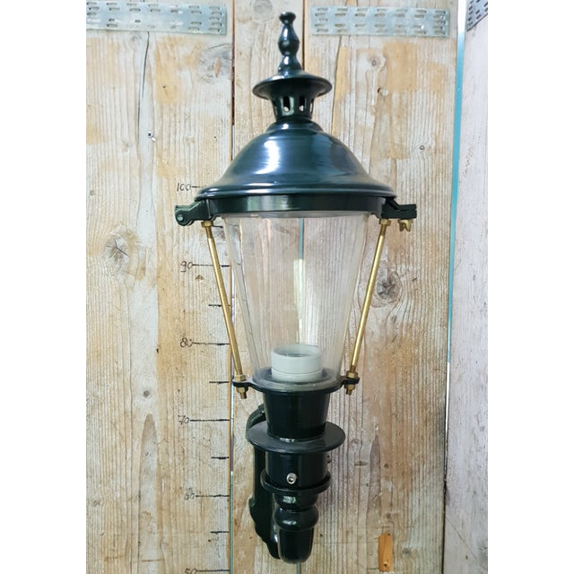 Antique Round Wall Lantern For Sale - Image 4 of 5