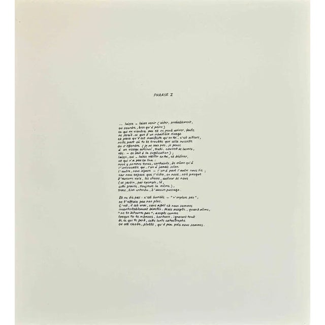 Phrases - Rivage is a Contemporary artwork realized by the Italian Contemporary artist Achille Perilli (1927 -2021) and by...